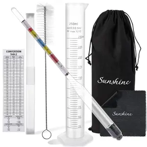 Hydrometer    Brewing  Making Kombucha Kit, Tester Accessories Moonshine Still Kit Complete for  Test Equipment-Specific Gravity Abv Tester