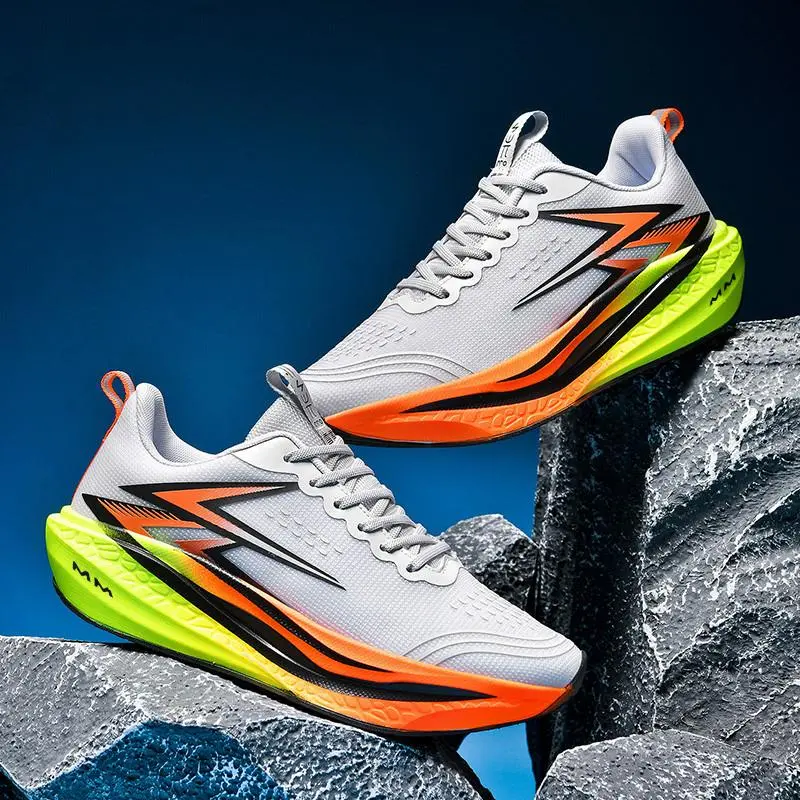 Men's and Women's Couple Shoes Light Breathable Sports Running Shoes Shock-absorbing Rebound Wear-resistant Sweat-absorbing Casual Trainer Runner