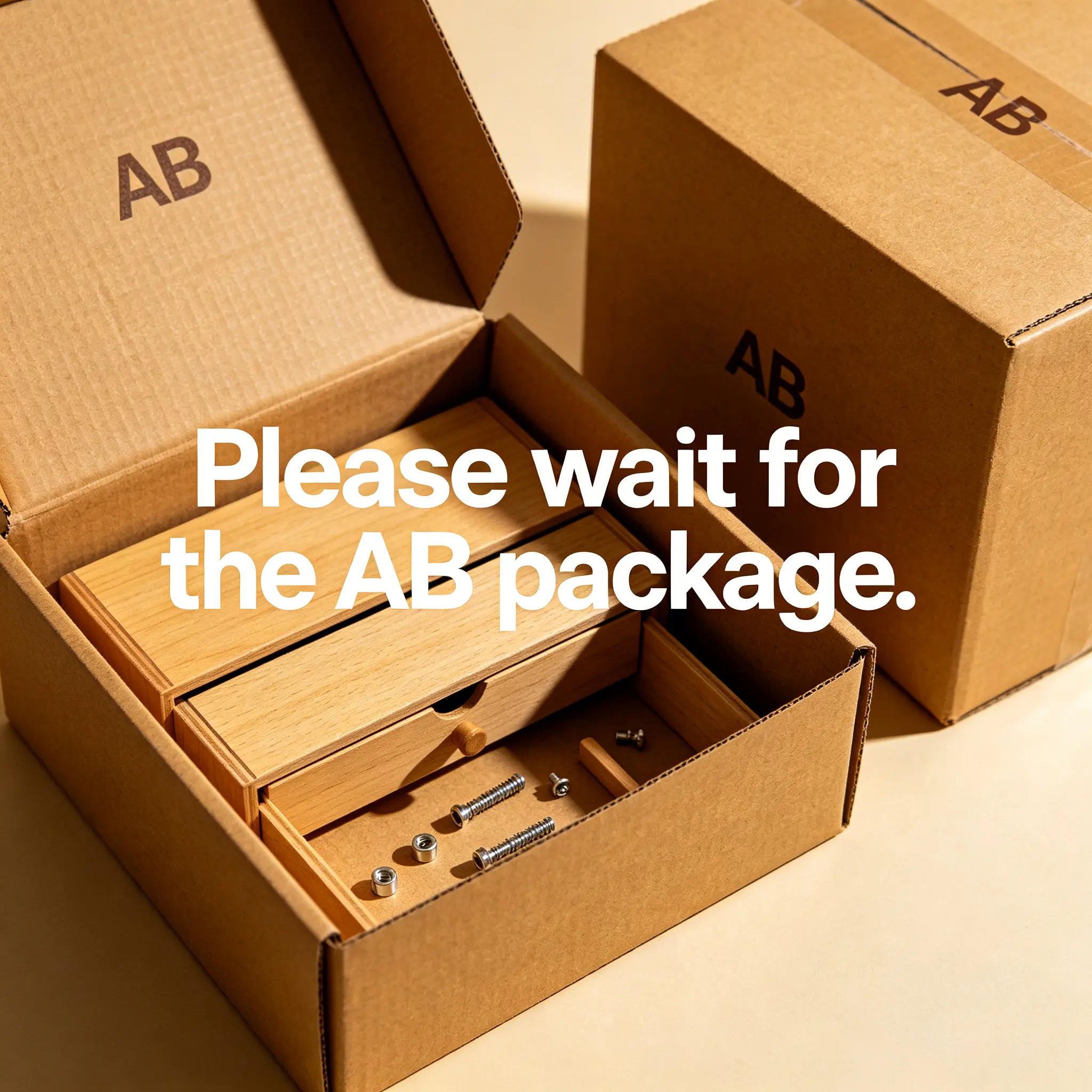 MEET HOME Indoor Furniture Makeup Vanity - AB Package with Logistics Mark; Note: Contact Customer Service for FAQs About B Package's Logistics Tracking Information