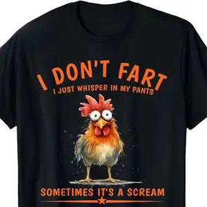 Men's I'm Not Smelly I'm Just Whispering In My Pants Funny Graphic Cotton T-Shirt, Black Vintage Oversized Casual Tee, Perfect Gift For Friends & Family