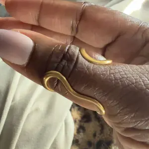 Women's Stainless Steel Open Ring, Irregular Line Design, Simple Daily Commute Accessory, Versatile Geometric Women's Jewelry, Unique Rings