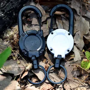 Backpack Wire Rope Luya Retractable Buckle Outdoor Fishing Accessories Anti-lost Hand Rope Easy Pull Buckle Backpack Key Pendant