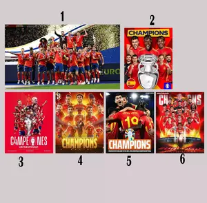 Spain Wins The UEFA EURO 2024 Final Poster