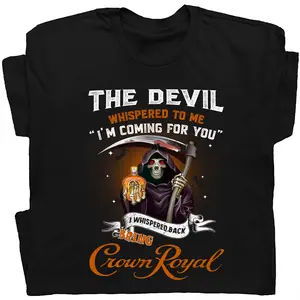 Crown Royal T-Shirt, Crown Royal Whisky Shirt, Skull Shirt, Alcohol Shirt