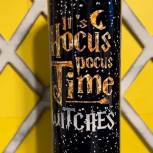 Hocus Pocus 20oz Skinny Tumbler with Metal Straw