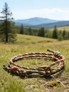 1 pc Men's Vintage Fishhook Bracelet Accessory, Adjustable Lucky Braided Dual Layer Hand Chain, Ethnic Style Couple Bracelets, Trendy Multicolor Jewelry, Bracelet For Couples, Adjustable Slider Bracelets