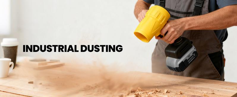 Leaf Blower, Electric Cordless Air Blower with 2 Batteries and Charger - Yellow