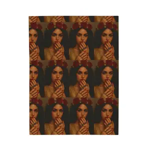 Divine Feminine Velveteen Plush Blanket