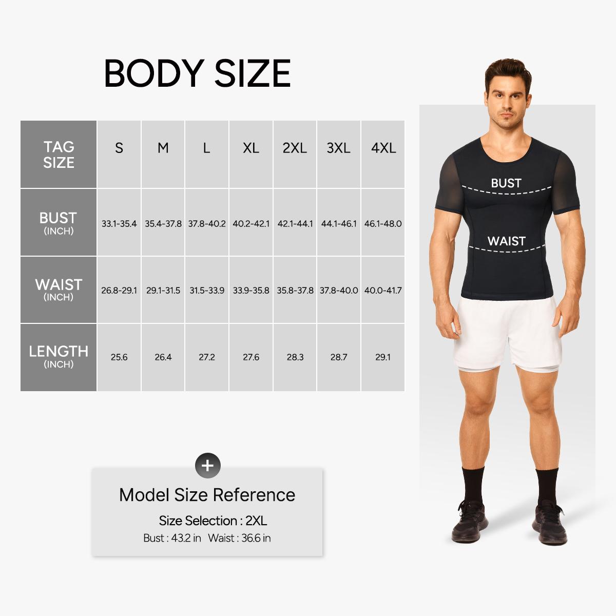 【LIVE】Nebility Men’s Mesh Compression Shapewear Top - Tummy Control, Anti-Odor Cool Breathable Quick-Dry Fabric, Menswear for Everyday Wear and the Gym