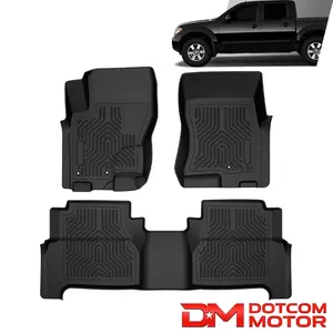 All Weather TPE Floor Mats Liners Set Fit For 08-21 Crew Cab Nissan Frontier