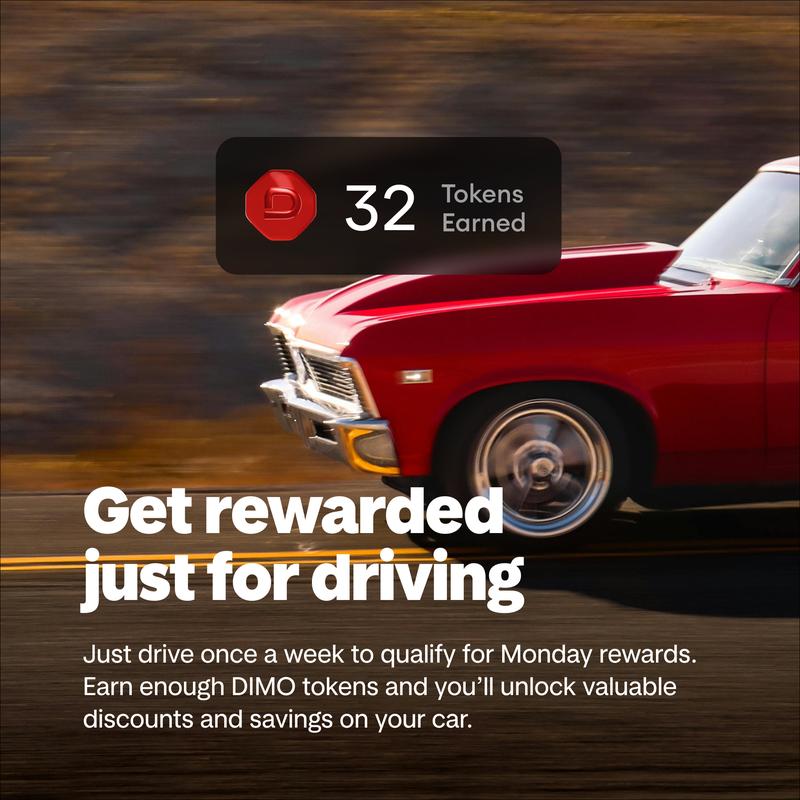 DIMO GPS Vehicle Tracker with Real-Time Location | OBD2 Wireless Scanner, AI-Powered Diagnostic Tool for Check Engine Light & 9000+ Error Codes | Track Driving Habits, Battery & Fuel Usage