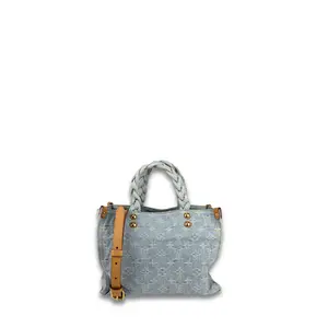 Pre-owned Louis Vuitton Denim Shoulder Bags Washed Let Go PM