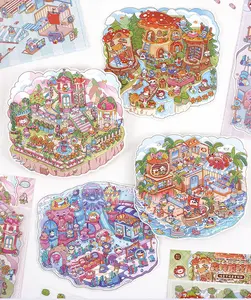 Fantasy Realms Sticker Scenes - Includes Free Tweezers - Perfect for Collectors and Crafters