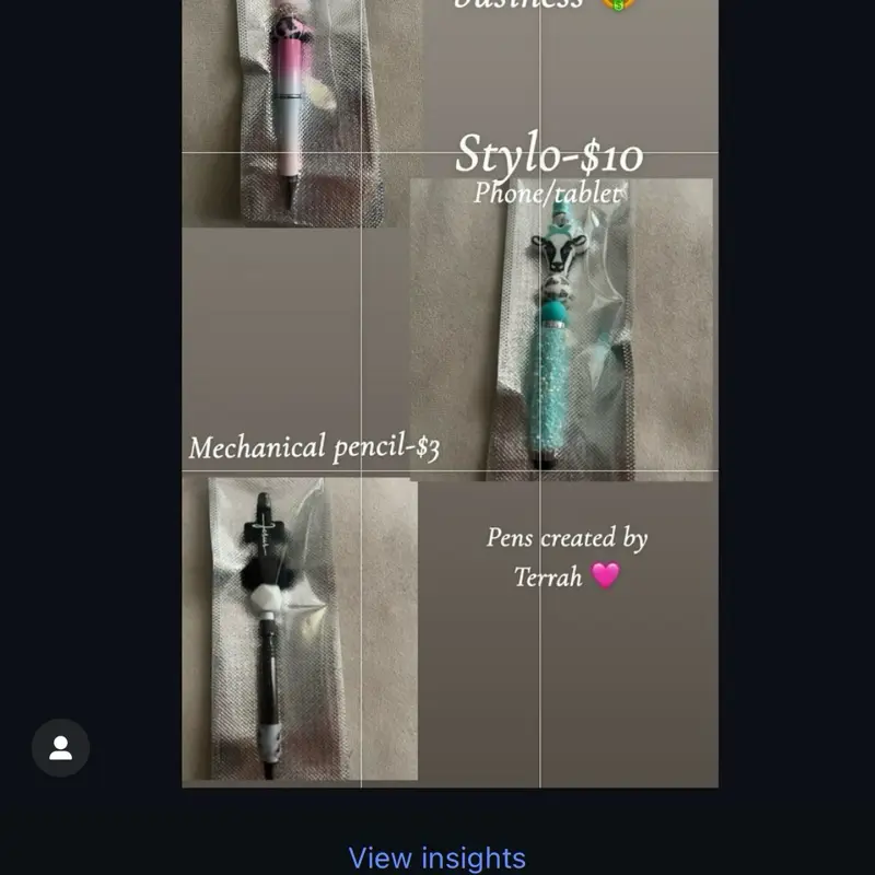 Terrah Beadable Pen Stylo Pen and Mechanical Pencil Set for Phone Tablet Use Unique Designs by Terrah