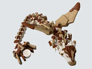 3D Printed Articulating S’more Dragon – Cute Campfire-Inspired Fantasy Decor