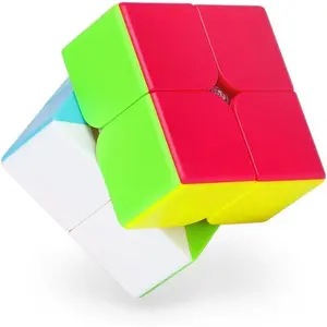 Speed Cube 2x2x2 Stickerless Magic Cube Puzzle for Toy Speedcube Beginners