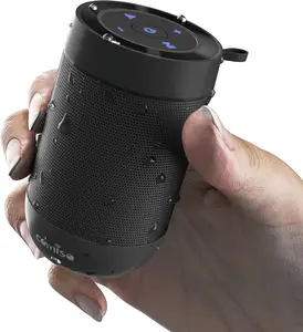 comiso Bluetooth Speaker,5.3 Bluetooth Speakers Wireless,TWS Stereo Pairing,Built in Mic,360 HDSound,IP65 Waterproof Speaker,Support TF Card, for Home/Party/Outdoor/Beach, Gift for Men/Women-Black Portable