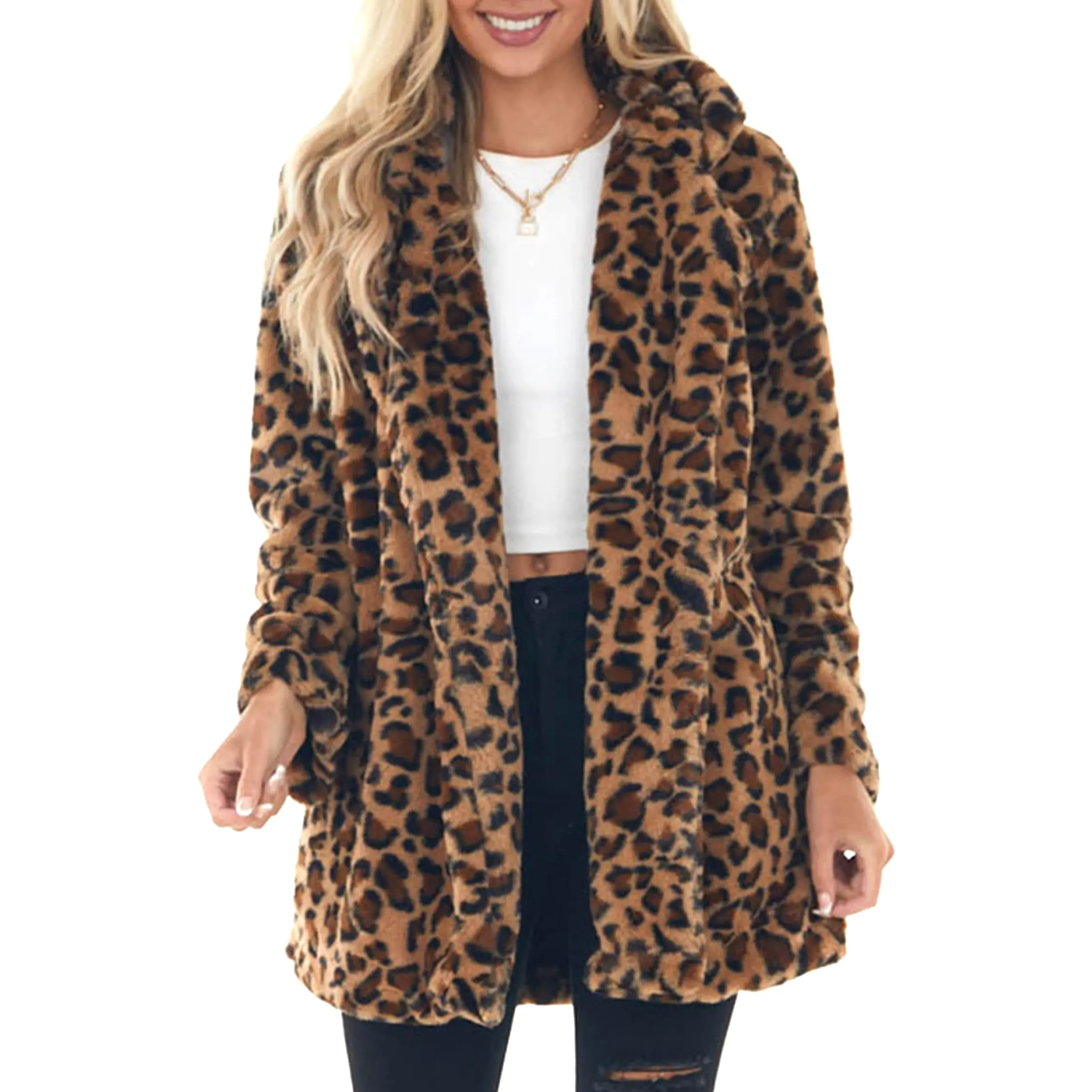 Buenoble Leopard Faux Fur Coat for Women | Super Soft Warm Stylish Winter Jacket | Viral Fall Winter Outfit Buenoble Leopard Faux Fur Coat for Women | Super Soft Warm Stylish Winter Jacket | Viral Fall Winter Outfit