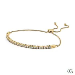 Dainty Adjustable Diamond Bracelet 0.95 CTW