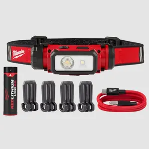 Milwaukee 2163-21 REDLITHIUM™ USB Hard Hat Headlamp