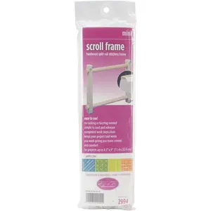 F.  Mini  Stitch Embroidery Split Rail Scroll Frame - 4"X6"