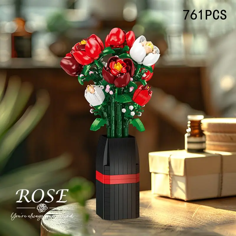 Artificial Rose Building Blocks, DIY Assembly Building Blocks Flower, Small Particle Assembly Model, Girl's Puzzle Toy, Rose Toy, Artificial Roses Bouquet - TikTok Shop Artificial Rose Building Blocks, DIY Assembly Building Blocks Flower, Small Particle Assembly Model, Girl's Puzzle Toy, Rose Toy, Artificial Roses Bouquet - TikTok Shop