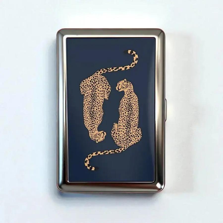 Retro Multi-Functional Card Holder Storage Tin Box, DIY Wallet & Leather Craft Accessories, Metal Organizer for Business Cards, ID & Jewelry