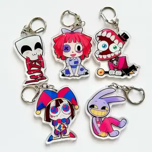 The amazing digital circus charms keychains - Gangle, Pomni, Cain, Ragatha, Jax