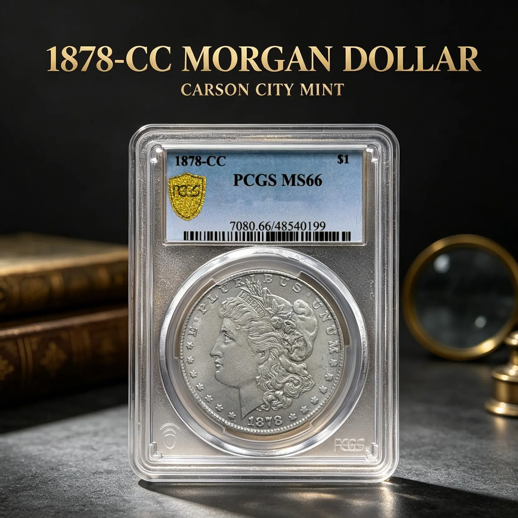 1878-CC Carson City Morgan Silver Dollar | PCGS Graded Rare Key Date Old West Collector Coin