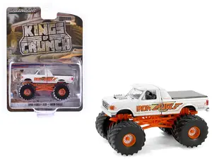 1990 Ford F-350 Monster Truck White "Iron Eagle" "Kings of Crunch" Series 15 1/64 Die Cast Model Car by Greenlight