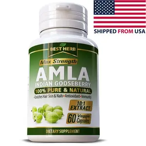 AMLA 60 CAPSULES PURE INDIAN GOOSEBERRY SUPPLEMENT