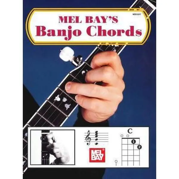 Used Mel Bay Banjo Chords Paperback Book - English Language, Basic Chords Guide for Banjo Players, Banjo Tuning