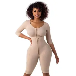 First stage full body Faja plastic surgery recovery |   compression hook level |   padded high waist lace thong panty Cotton Midi Waist Briefs Set all-season casual style nylon blend waistband grommet eyelet Bustier Corset Set Sports Support Shape Belt