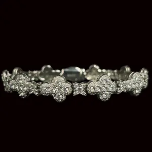 10MM VVS Cross Link Bracelet