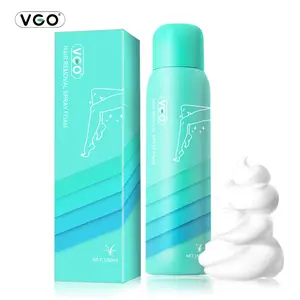 VGO Hair Removal Spray Foam Mousse Fast Hair Removal Gentle Non Irritating Soothing Skin Care Unisex Type A 150ml Wax Wipe