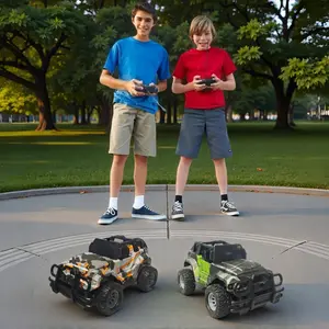 RC Off-Road Rock Crawler, Remote Control Car Toy Military Fighter Friction Powered Vehicle Strong Rapid Drift RC Racing Car, RC Model Car for Boys Girls Age 8-12 Birthday Gifts Stocking Fillers