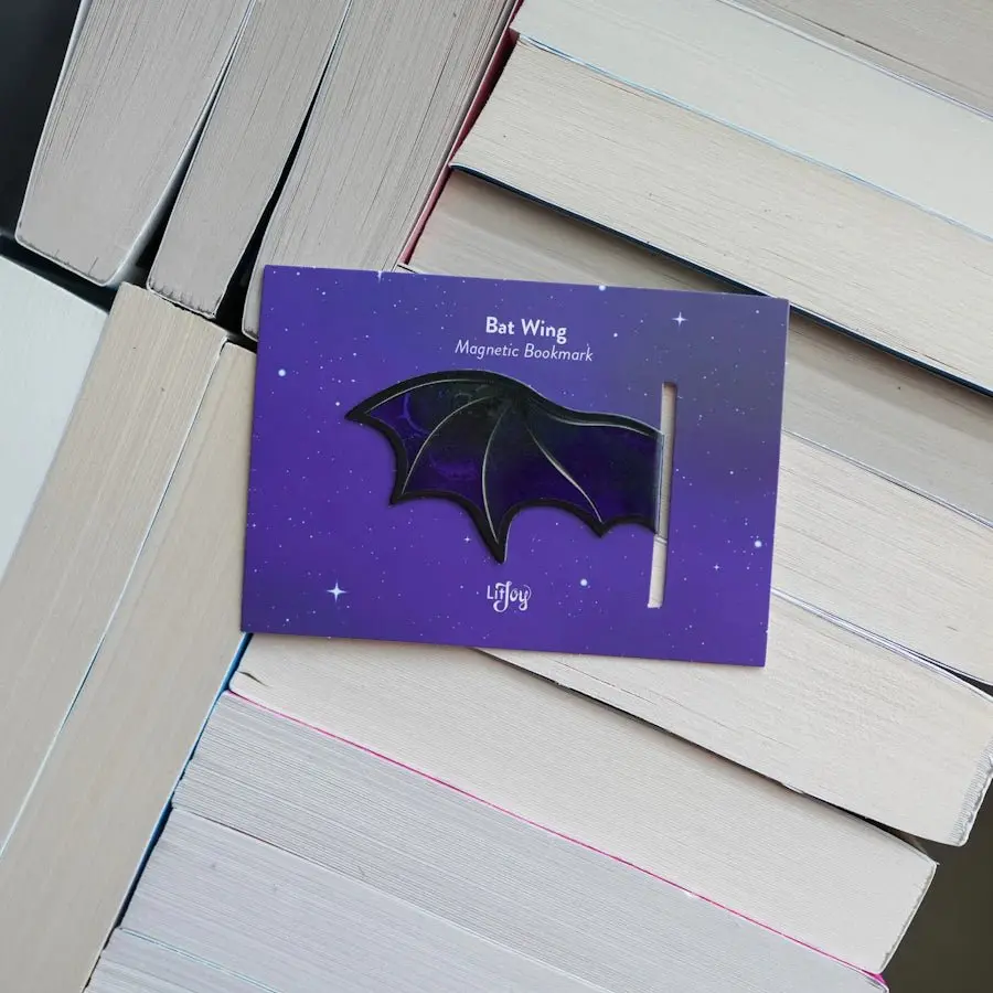 Bat Wing Magnetic Bookmark