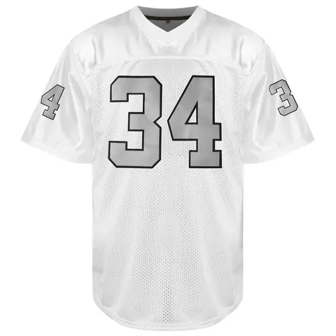Men's #34 V-Neck Cool Knit Jersey Top - Bold #34 Detail, Letter Embroidered, Athleisure Breathable Clothes, Casual Sporty Top for Training, Beach Party