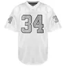 Men's #34 V-Neck Cool Knit Jersey Top - Bold #34 Detail, Letter Embroidered, Athleisure Breathable Clothes, Casual Sporty Top for Training, Beach Party