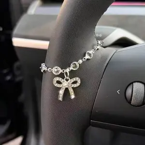 Car Steering Wheel Bead Pendant, Car Dashboard Hanging Accessory, Automotive Decoration, Stylish Car Interior Decorative Item, Car Ornament