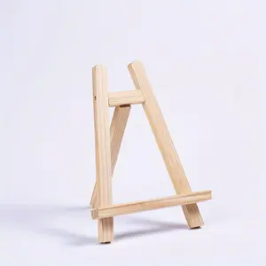 Wooden A-frame Display Stand, Elegant Wooden A-frame Display Stand for Artwork, Photos, and Signs, Perfect for Small Tabletops, Decor, Home Decoration, Durable Sturdy Frame