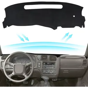 Black Dashboard Dash Board Cover Mat Carpet for Chevy 1998-2005 Blazer S10 for GMC Jimmy Sonoma Envoy for Oldsmobile Bravada Accessories Dash Cover Flannel Material Dash Mat Sunshade