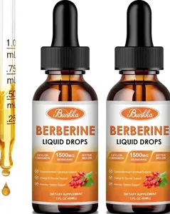 Berberine Liquid Drops 1500mg with Ceylon Cinnamon & Bitter Melon for Immune, Glucose, & Digestive Support | Tincture Supplement, 2 Fl Oz (60ml) Pack of 2