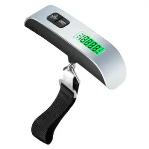 Accurate Portable Luggage Scale – 110lbs Digital Hanging Weight Scale with Strong Straps & Hook | Backlit LCD Display for Baggage, Pets & Travel Gear
