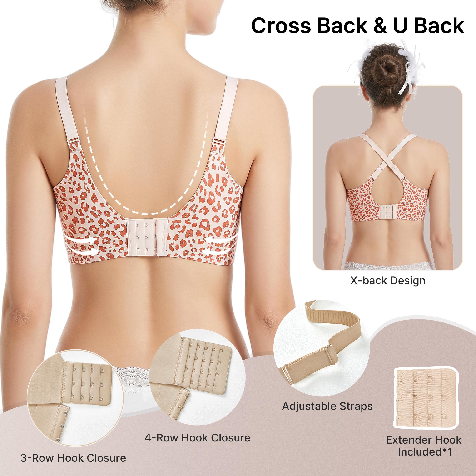 PQK 2 PCS/3 PCS Jelly wireless bra Comfortable Push Up Bras Wireless Seamless Full Coverage No Underwire Everyday Bras summervibes S-3XL soft