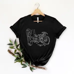 Inner Ear Anatomy Shirt, Audiology Shirt, Audiologist, Ear Anatomy T-Shirt, Vestibular Therapist, Hard of Hearing, Medical Student Shirt