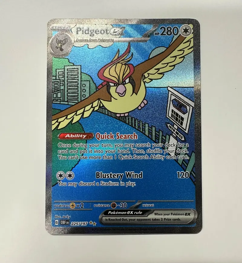 shiny pidgeot pokemon card Pokémon TCG: Pidgeot ex SSR 335/190 sv4a Shiny Treasure ex- [RANK: S]
