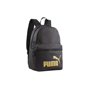 PUMA Phase Classic Design Polyester Backpack for Men and Women in Black