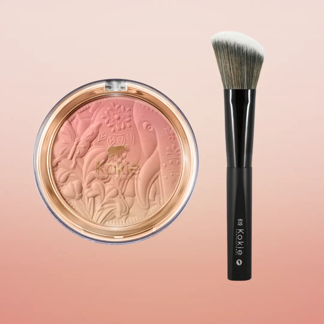 Kokie Professional Soft Gradient Blush & Precision Blush Brush