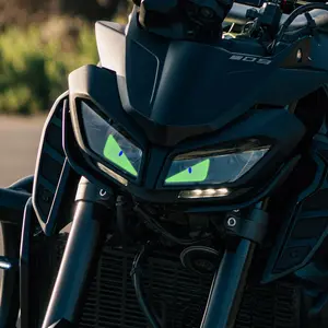 Motorcycle Headlight Sticker, 3D Devil Eye Design Motorcycle Reflective Sticker, Cute Motorcycle Windshield Luminous Reflective Sticker, Motorcycle Decoration